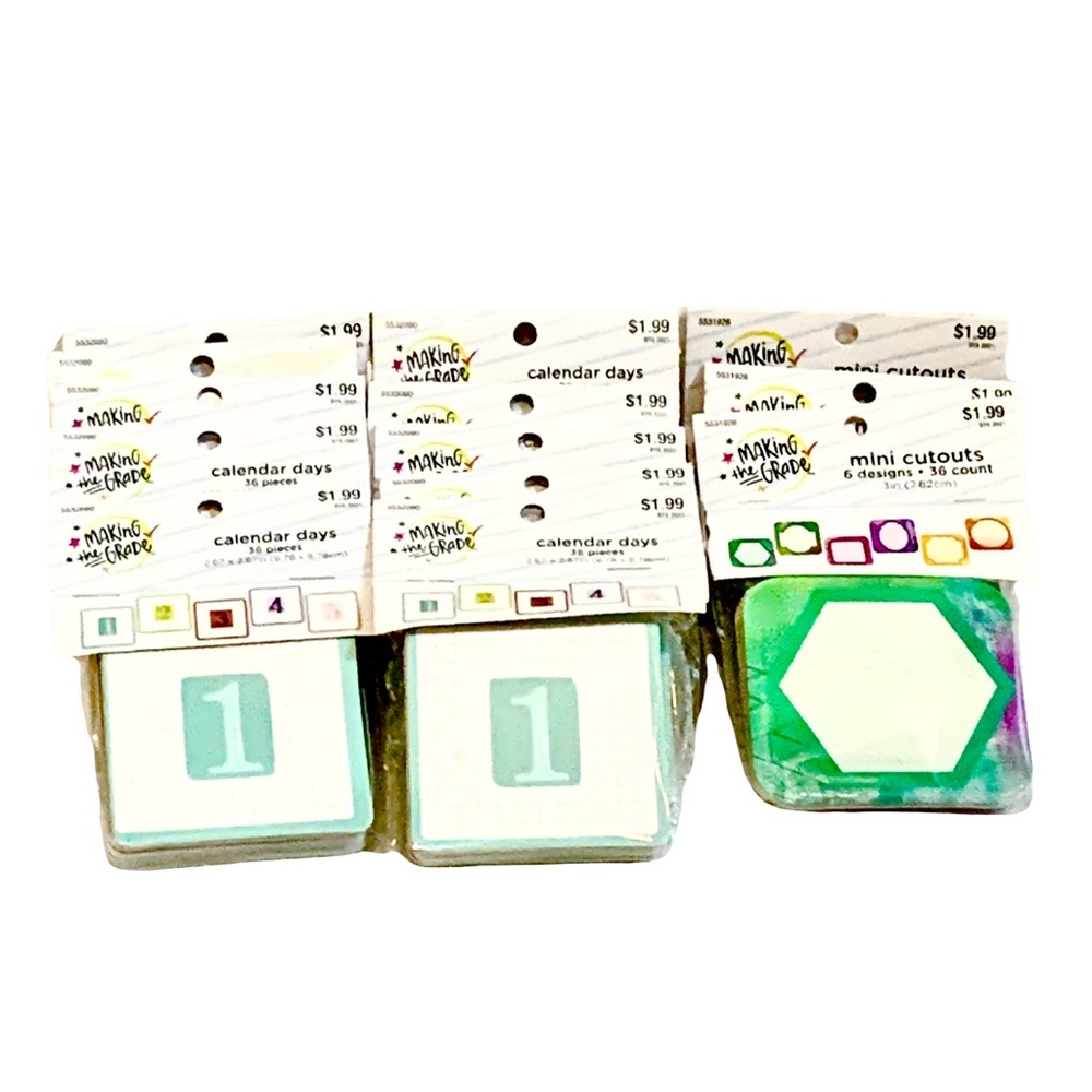 Making The Grade Calendar Days & Cut Out Designs